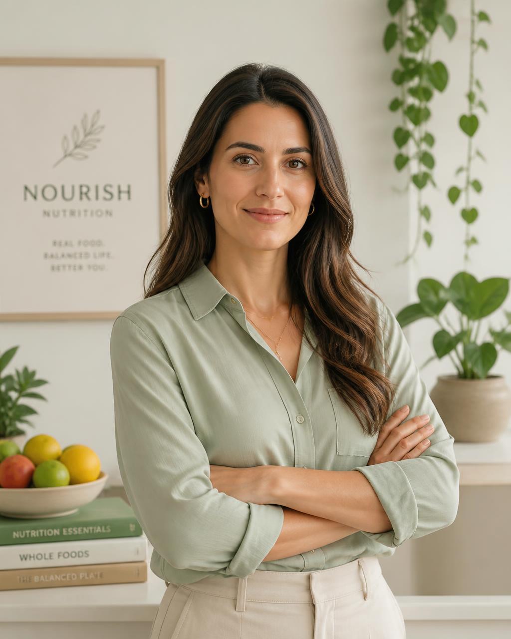 Nutricionista responsável pela Nutrikka em seu consultório